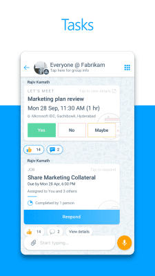 Screenshot of the application Microsoft Kaizala - #4