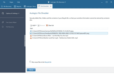 Screenshot of the application Auslogics Fle Recovery - #6