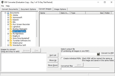 Screenshot of the application PDF Converter - #3
