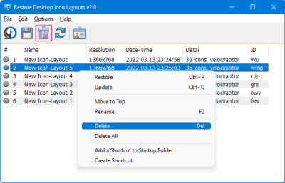 Screenshot of the application ReIcon - #2