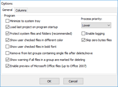 Screenshot of the application Fast Duplicate File Finder - #2