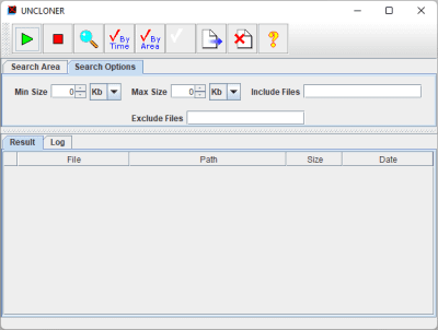 Screenshot of the application UNCLONER - #2