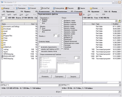 Screenshot of the application File Master - #2