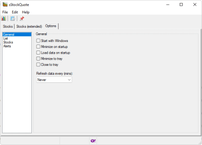 Screenshot of the application sStockQuote - #2