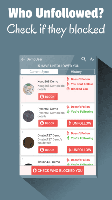 Screenshot of the application Follower Stats for Instagram - #2