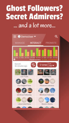 Screenshot of the application Follower Stats for Instagram - #4