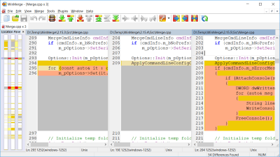 Screenshot of the application WinMerge - #2