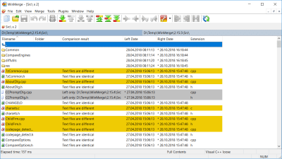 Screenshot of the application WinMerge - #3