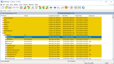 Screenshot of the application WinMerge - #4