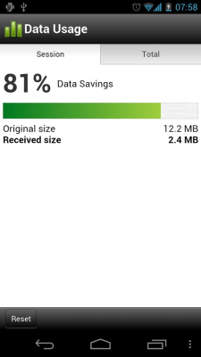Screenshot of the application Opera Mini Next - #2