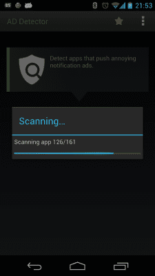 Screenshot of the application Ad Detector - #2