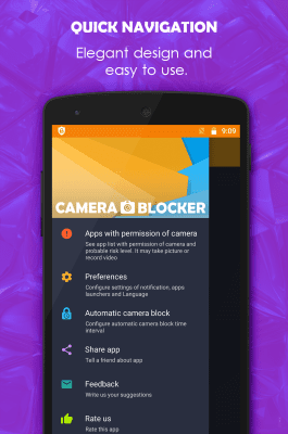 Screenshot of the application Camera Blocker - #3