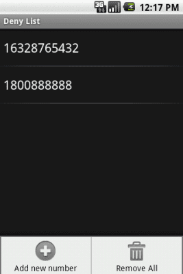 Screenshot of the application SmsGuard - #2