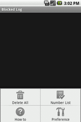 Screenshot of the application Outgoing Call Blocker - #2