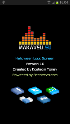 Screenshot of the application Halloween Voice Lock Screen - #6