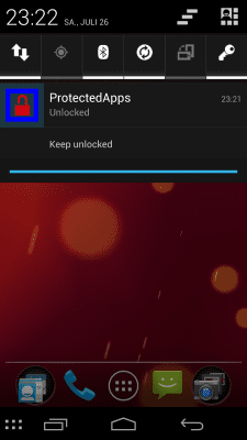 Screenshot of the application ProtectedApps - #5