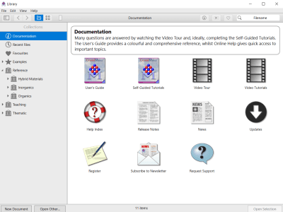 Screenshot of the application CrystalMaker - #2
