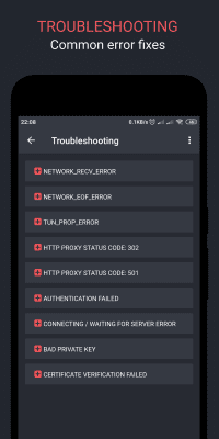 Screenshot of the application EUT VPN - Easy Unlimited Tunneling - #6