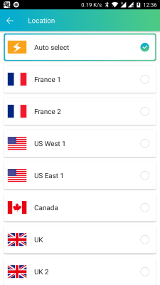 Screenshot of the application GeckoVPN Free Fast Unlimited Proxy VPN - #4