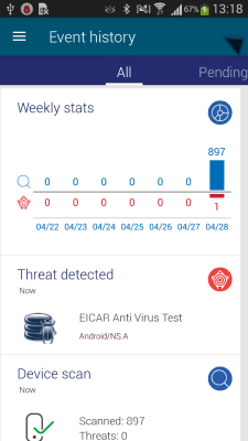 Screenshot of the application Endpoint Protection - Panda - #7