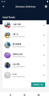 Screenshot of the application Zemana Mobile Antivirus - #2