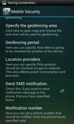 Screenshot of the application Mobile Security - #7