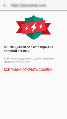 Screenshot of the application Kaspersky QR Scanner - #2