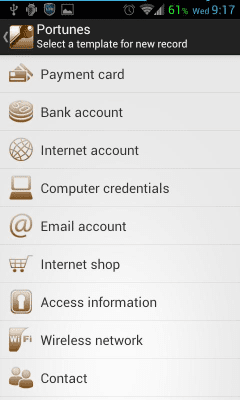 Screenshot of the application Portunes - #2