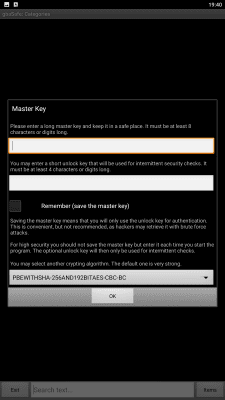 Screenshot of the application gbaSafe - #2