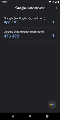 Screenshot of the application Google Authenticator - #6