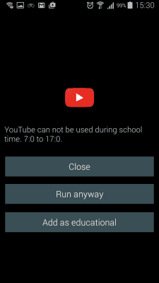 Screenshot of the application Parental Time Control - #6