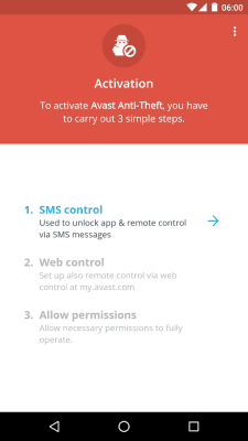 Screenshot of the application Avast Anti-Theft - #3