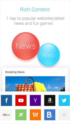 Screenshot of the application APUS Turbo Browser - #3