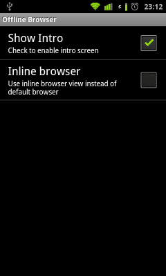 Screenshot of the application Offline Browser - #5