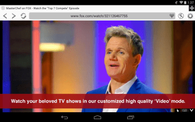 Screenshot of the application Photon Flash Player & Browser - #2