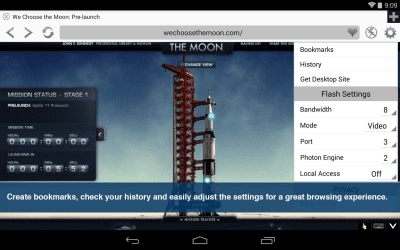 Screenshot of the application Photon Flash Player & Browser - #6