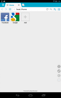 Screenshot of the application Boat Browser for tablets - #11