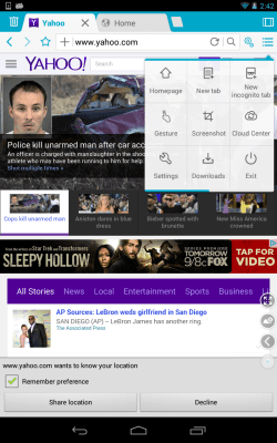Screenshot of the application Boat Browser for tablets - #17