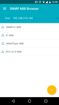 Screenshot of the application SNMP MIB Browser - #2