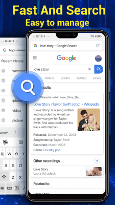 Screenshot of the application Browser for Android - #3