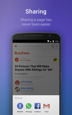 Screenshot of the application Super Fast Browser - #4