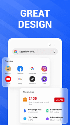 Screenshot of the application Power Browser Fast & Safe - #8