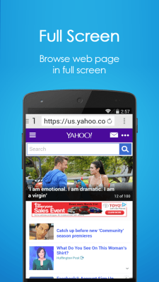 Screenshot of the application Navi Browser - #2