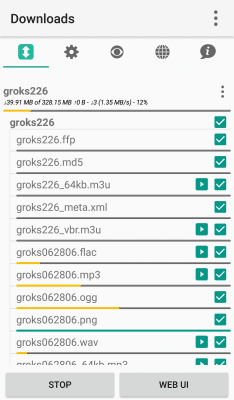 Screenshot of the application Transmission BTC - Torrent Downloader - #2