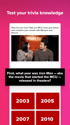 Screenshot of the application BuzzFeed - #2