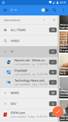 Screenshot of the application gReader | Feedly | News |  RSS - #2