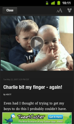 Screenshot of the application ChannelCaster: Social News - #3