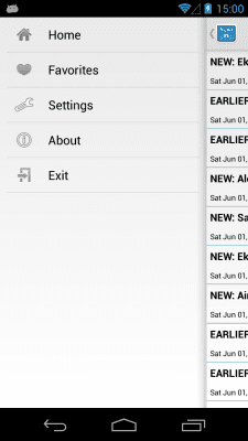 Screenshot of the application Android News - #2