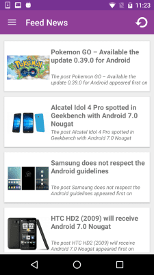 Screenshot of the application Latest Technology News - #4