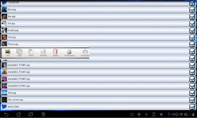 Screenshot of the application WiFi File Sharing Demo - #4